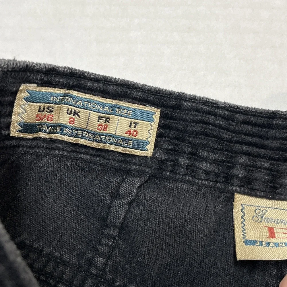 Express Y2K Corduroy Pants Blue Wide‎ Wale High Rise Straight Leg Size 5/6L